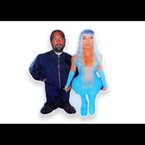 Kanye and Kim Power Couple Enamel Pin
